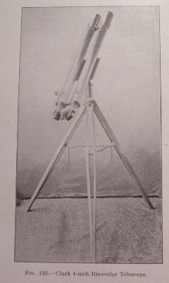 Il binoscopio di 4 pollici di Alvan Clark