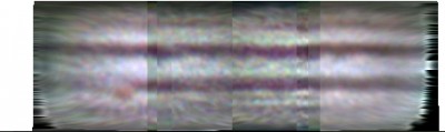 Mappa parziale di Giove. Rifrattore 60/700, barlow 2,5x e webcam hercules. Ci si diverte come si può...