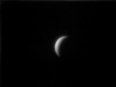 Venere alle 18.35 T.U. del 14 luglio 2015.<br />Rifrattore Tanzutsu-Gemini 60/700; webcam Hercules Classic Silver in proiezione dal proprio obiettivo