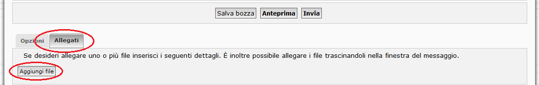Allegati (Aggiungi file).
