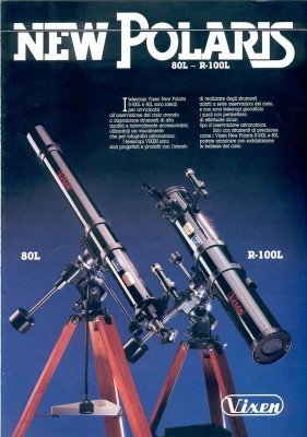Telescopi VIXEN NEW POLARIS (dal CATALOGO AURIGA 1988).