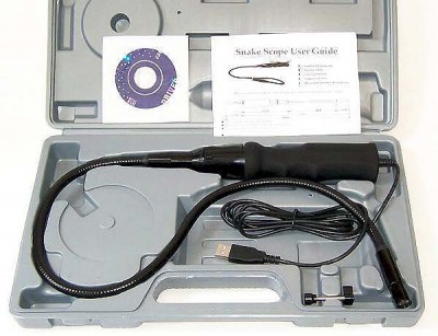 Endoscopio con uscita USB, illuminazione autonoma, impermeabile.