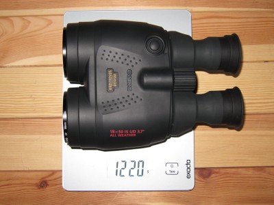 Canon 18x50IS, dovete togliere i 30gr dei filtri UV.