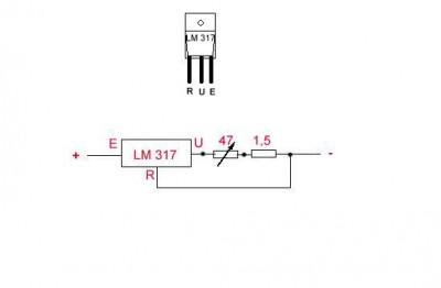 Schema elettronico del regolatore