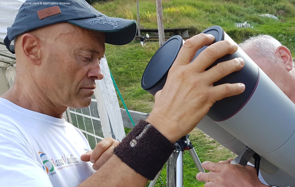 Corrado Morelli durante una fase del test.